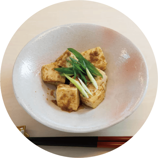 豆腐のふぐの子炒め